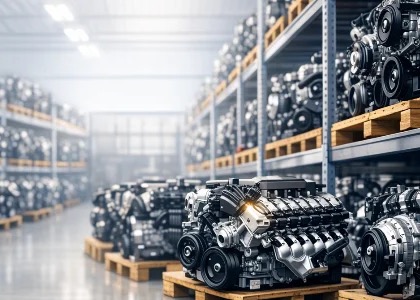 Çıkma motor raf sistemi